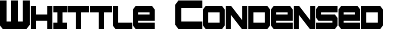 Whittle Condensed Font