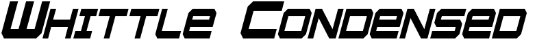 Whittle Condensed Font