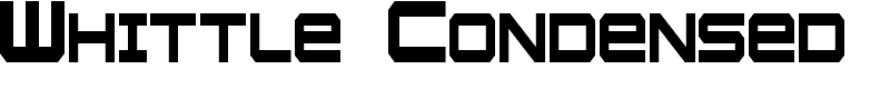 Whittle Condensed Font