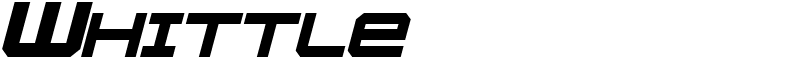 Whittle Font