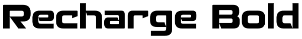 Recharge Bold Font