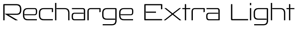 Recharge Extra Light Font