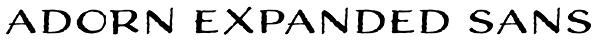 Adorn Expanded Sans Font