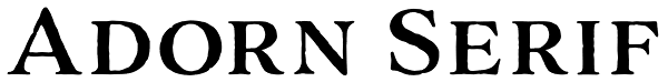 Adorn Serif Font