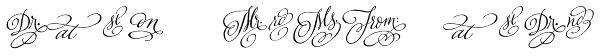 Adorn Catchwords Font