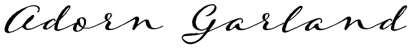 Adorn Garland Font