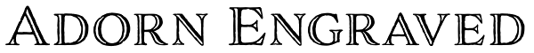 Adorn Engraved Font