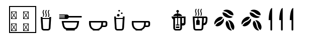 Vivala Coffee House Icons Font