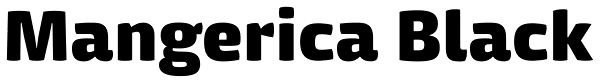 Mangerica Black Font