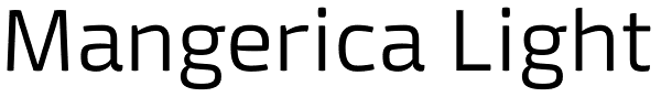 Mangerica Light Font