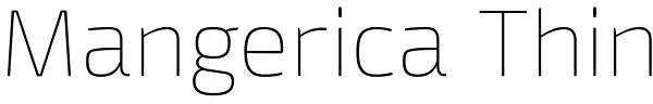 Mangerica Thin Font