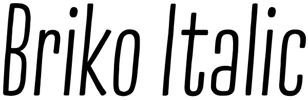 Briko Italic Font