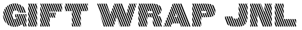 Gift Wrap JNL Font