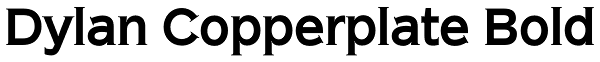 Dylan Copperplate Bold Font