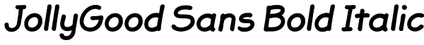 JollyGood Sans Bold Italic Font