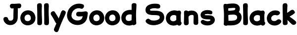 JollyGood Sans Black Font