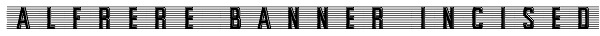 Alfrere Banner Incised Font