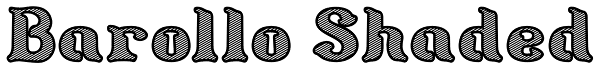 Barollo Shaded Font