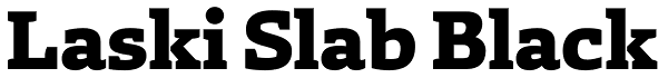 Laski Slab Black Font