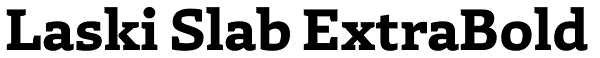 Laski Slab ExtraBold Font