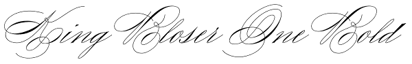 King Bloser One Bold Font