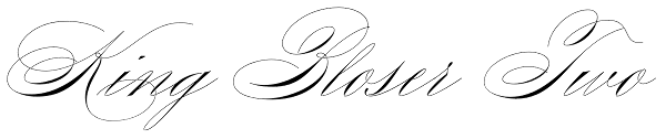 King Bloser Two Font