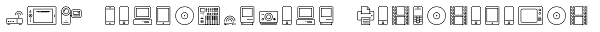 RNS Pictografica Dispositivos Font