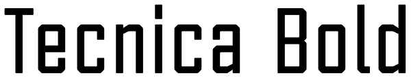 Tecnica Bold Font