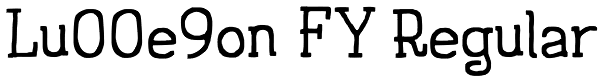 Lu00e9on FY Regular Font