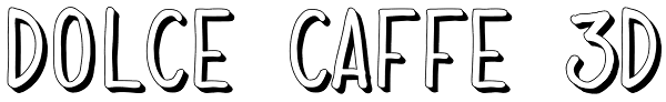 Dolce Caffe 3D Font