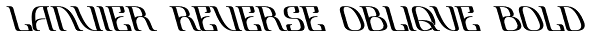 Lanvier Reverse Oblique Bold Font