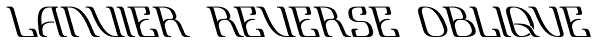 Lanvier Reverse Oblique Font