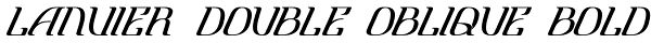 Lanvier Double Oblique Bold Font