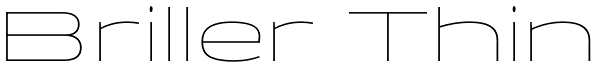 Briller Thin Font