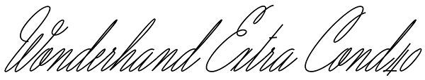 Wonderhand Extra Cond40 Font
