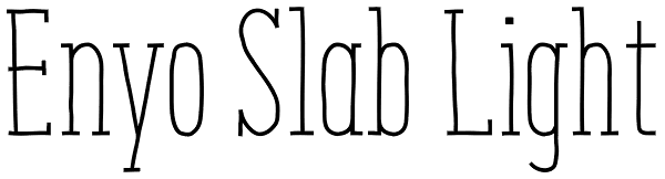 Enyo Slab Light Font
