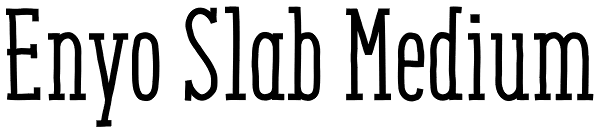 Enyo Slab Medium Font
