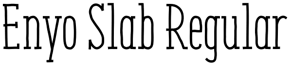 Enyo Slab Regular Font