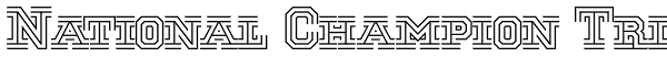 National Champion Tri Font