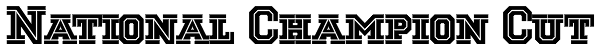 National Champion Cut Font