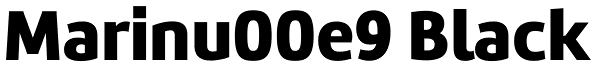 Marinu00e9 Black Font
