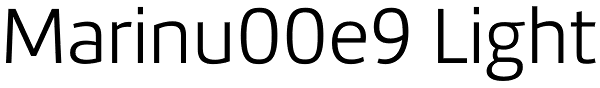 Marinu00e9 Light Font