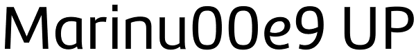 Marinu00e9 UP Font