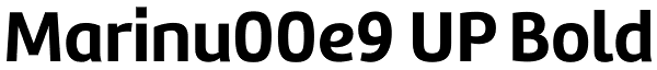 Marinu00e9 UP Bold Font