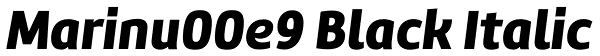 Marinu00e9 Black Italic Font