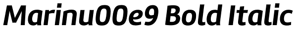 Marinu00e9 Bold Italic Font