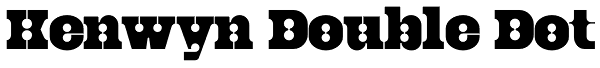 Kenwyn Double Dot Font