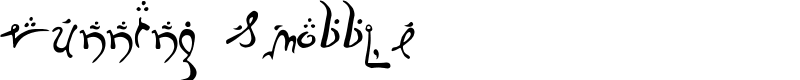 Running Smobble Font