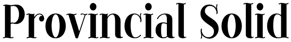 Provincial Solid Font