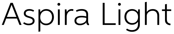 Aspira Light Font